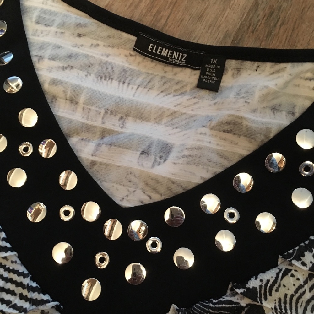 Elementz Ruffled Sleeveless Top - Picture 3 of 5